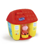 Clementoni 17346, Peppa Pig Basket and blocks, soft blocks for toddlers, ages 18