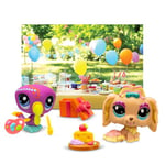 BANDAI Littlest Pet Shop Pack PETFLUENCERS Fête en Plein air BF00572 Comprend 2 Animaux domestiques, 4 Accessoires, 1 arrière-Plan, 1 Carte de collecteur, 1 Code virtuel, génération 7, 4 Ans +