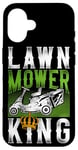 iPhone 16 Lawn Mower Mowing Dad Father Landscaper Tractor Lawn Mower Case