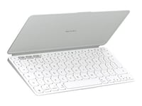 Logitech Keys-To-Go 2 for iPad - Clavier - couvercle intégré - sans fil - Bluetooth LE - QWERTY - International US - gris pâle