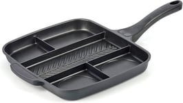 MA-18350 Poêle multi-grill 5 en 1 Fonte d'Aluminium 49 x 33 x 6,5 cm