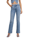 Good American Good Icon Studded Jeans, Blue