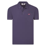 Polo Levi's® coton avec manches courtes et col polo prune