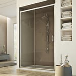 Porte de douche coulissante verre transparent h 185 mod Replay 1 porte 100 cm