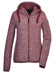 G.I.G.A. DX by killtec 42233-000 GW 52 WMN KNTFLC JCKT Veste polaire à capuche pour femme Bordeaux Taille 34