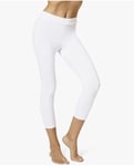 HUE Women's Made To Move Seamless Shaping Capri Leggings White XL NEW RRP £25