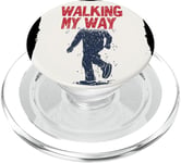 Graphique Walking My Way pour un look confiant PopSockets PopGrip pour MagSafe