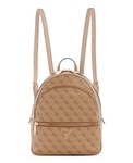 GUESS Women's Manhattan Large, Backpack, Latte Logo, One Size