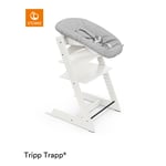 STOKKE® Tripp Trapp® Matstol vit inkl. Newborn Set™ grey