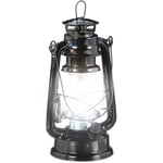 Lanterne tempête led, Lampe retro comme décoration de fenêtre ou lampe jardin, à piles, Noire - Relaxdays