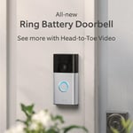 Ring Battery Video Doorbell - Satin Nickel