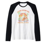 Rockin Around The Christmas Tree Cowboy Rodeo Western Raglan Baseball Tee