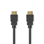 Nedis Ultra High Speed ​​HDMI ™ kabel | HDMI™ Kontakt | HDMI™ Kontakt | 8K@60Hz | 48 Gbps | 1.00 m | Rund | 6.0 mm | Svart | Label