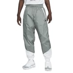 Nike DX0653-084 Windrunner Pants Men's Smoke Grey/White/Black Size 4XL