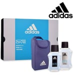 Parfum Homme adidas Ice Dive EDT 50ml+ Après-rasage + Sacoche Pochette Original