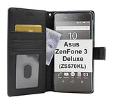 New Standcase Wallet Asus ZenFone 3 Deluxe (ZS570KL) (Svart)