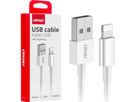 Amio Laddkabel För Bil Usb-A - Lightning Iphone 2A 100Cm Fulllink Amio-03895