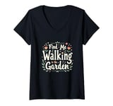 Womens Tranquil Moment in My Garden - Relaxing Gardener Gardening V-Neck T-Shirt