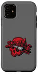 Coque pour iPhone 11 Zombie Army The Kill Cam Red Skull