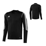 Adidas T12 Clima Cool - T-Shirt - Manches Longues - Homme - Noir (Black/white) - FR: 12 (Taille Fabricant: 14)