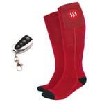 Glovii lämmitettävät sukat kaukosäätimellä punainen M (35-40)