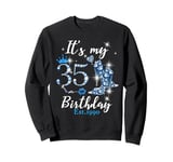 Womens It's My 35th Birthday EST 1990 35 Years Old Diamond Sweatshirt