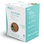 NUPO Diet Shake Chocolate Mint – Vegan premium diet shakes for weight management I Clinically proved meal replacement shake for weight control I 10 Servings I Very Low-Calorie Diet, GMO Free