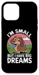 iPhone 12 mini I'm Small But I Have Big Dreams Cute Dachshund Case