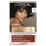 L'Oréal Paris - Kit de Coloration Permanente Cheveux - Sans Ammoniaque - Couvre 100% des Cheveux Blancs - Excellence Crème Universal Nudes - Nuance : Noir Universel (1)