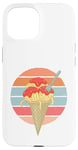 Coque pour iPhone 15 Spaghetti glaces cornet marinara fourchette nourriture