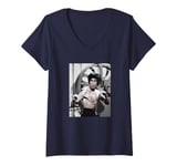 Womens Bruce Lee Enter The Dragon Ready To Fight Vintage V-Neck T-Shirt