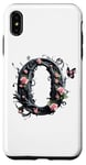 Coque pour iPhone XS Max Letter O Initial Floral Monogram Rose Pink Flower Butterfly