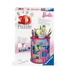 Ravensburger - Puzzle 3D Pot à Crayons - Barbie - A partir de 6 ans - 54 pièces numérotées à assembler sans colle - Accessoires inclus - Hauteur 9,5 cm - 11585, Rosa