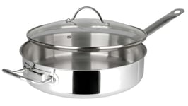 Sauteuse Ø28 cm en inox + 1 couvercle EXPERT Tous feux dont induction