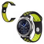 Garmin Forerunner 245 Music two-color silicone watch band - Blac Svart