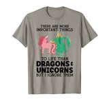 There are life dragons & unicorns Fire Dragon T-Shirt