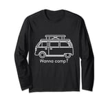 Camping Hiking Outdoors Camping Crew Tent Men Women Kids Long Sleeve T-Shirt