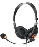 NATEC Drone Casque Avec fil Arceau Appels/Musique Noir, Orange - Neuf