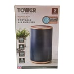 TOWER - T673000BLG - Portable Air Purifier - Midnight Blue And Copper ✅️