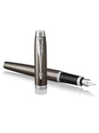 Parker IM Fountain Pen | Dark Espresso | Medium Nib with Blue Ink Refill | Gift Box