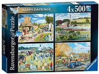 Ravensburger Happy Days No.3 Countryside Nostalgia 4x 500 Piece Jigsaw Puzzles