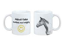 Akhal-Teke tasse avec un cheval me rend heureux Art-Dog