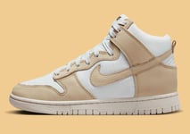 Chaussures Nike Dunk High Fresh Blanc Brun Équipe Or DX3452 700 Original Et Lim