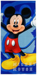 Disney Mickey Bleu Serviette de Serviette Piscine 70x140cm Micro Eponge