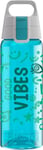 Sigg - Gourde Tritan - Total Color ONE Good Vibes Bleu - Convient Aux Boissons Gazeuses - Lavage Au Lave-Vaisselle - Étanche & Poids Plume - Sans BPA - 0,6L