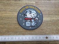 Patch US Army Snoopy Astronaut Eyes on The Stars Nasa Flight Jacket Patches