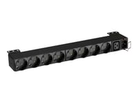 Eaton Flexpdu - Kraftdistributionsenhet (Kan Monteras I Rack) - Ac 220-240 V - 3000 Va - Ingång: Iec 60320 C20 16A - Utgångskontakter: 9 (Iec-Kontakt, Cee 7/4) - 1U - 19"