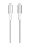 Stofftrukket USB-C til Lightning ladekabel for iPhone 3m Clas Ohlson