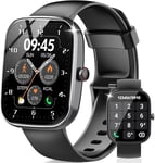 Montre Connectée Homme Femme, 1.91" HD Smartwatch avec Appel Bluetooth, 112+ Sportifs Montre Sport avec Cardiofrequencemetre/Moniteur de Sommeil/Podometre, Etanche IP68 Bracelet Montre Intelligente