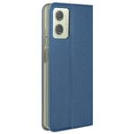 Avizar Folio case for Motorola Moto G24/G04 - magnetic cover Card holder, Blue